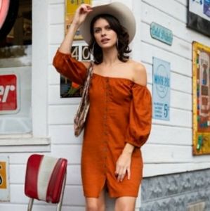 SPELL & THE GYPSY Rani Mini Dress ~ Copper XL